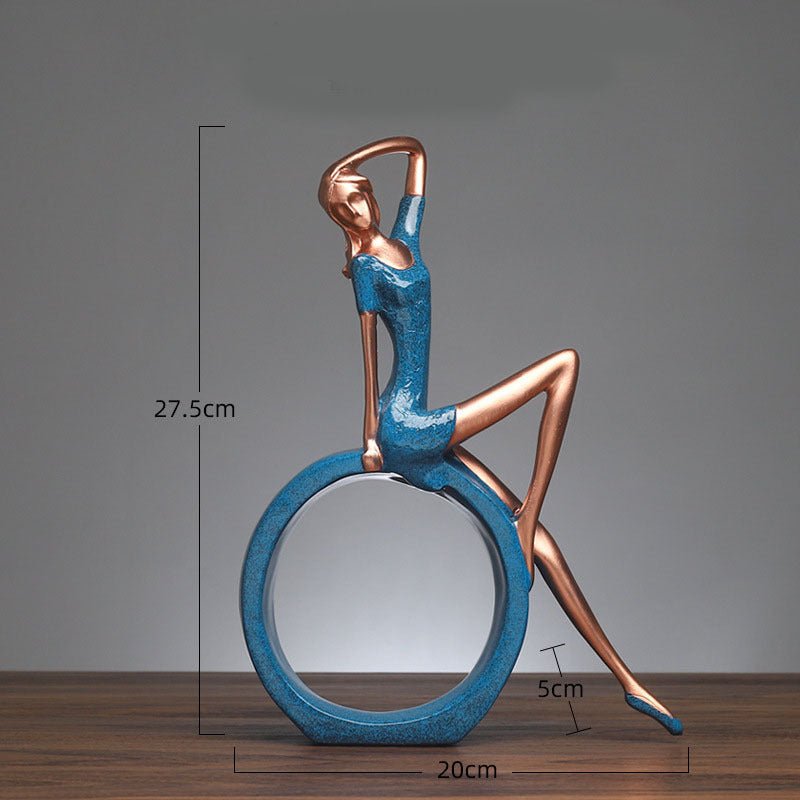 Yoga Girl Resin Ornaments