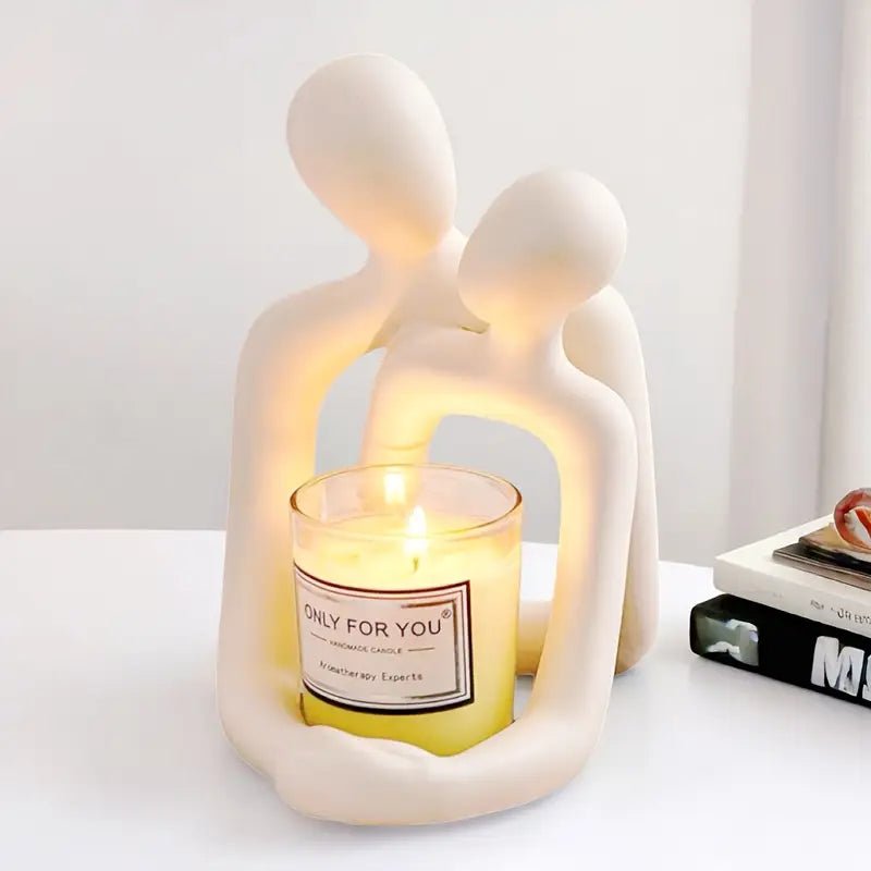 Resin Couple Candle Holder