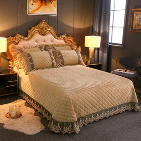 Modern Diamond and Lace Bedspread