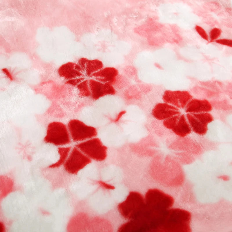 Ultra Soft Blossom Flowers Faux Fur Blanket