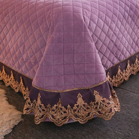 Modern Diamond and Lace Bedspread