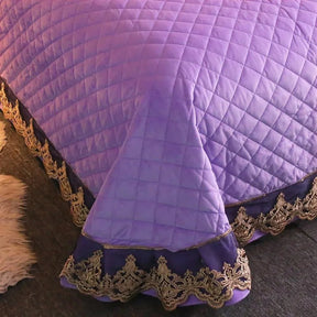 Modern Diamond and Lace Bedspread