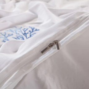 Sicily Luxury Embroidered Silk Bedding Set.