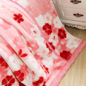 Ultra Soft Blossom Flowers Faux Fur Blanket