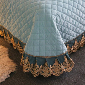 Modern Diamond and Lace Bedspread