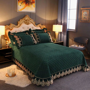 Modern Diamond and Lace Bedspread