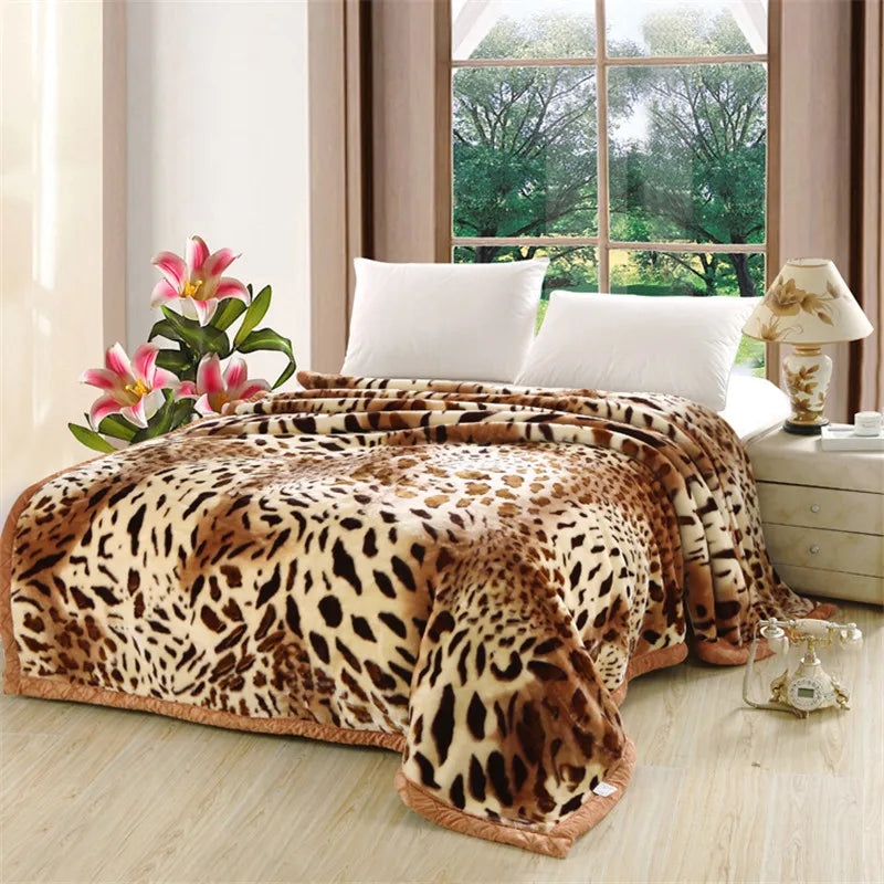 Ultra Soft Blossom Flowers Faux Fur Blanket