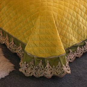 Modern Diamond and Lace Bedspread