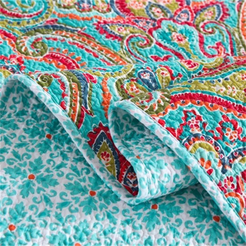 Majestic Multicolor Paisley Bedspread