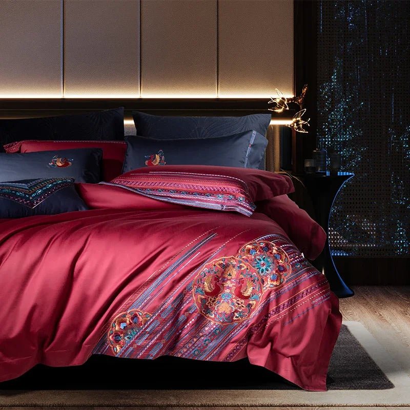 Milano Luxury Egyptian Cotton Embroidery Bedding Set.