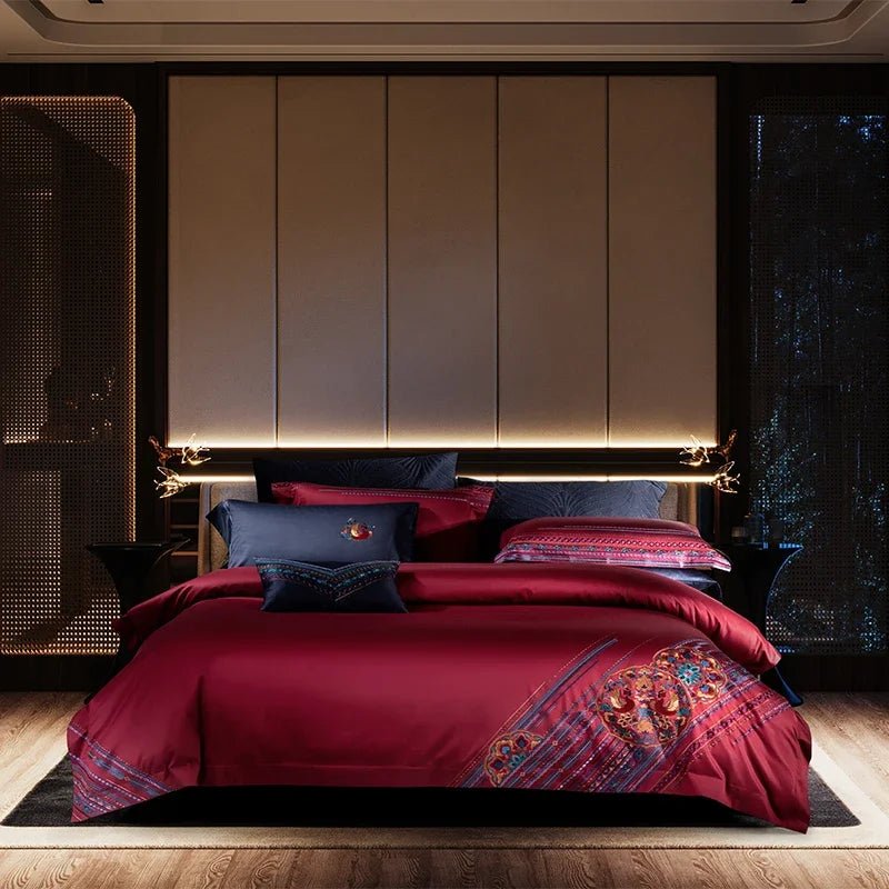 Milano Luxury Egyptian Cotton Embroidery Bedding Set.