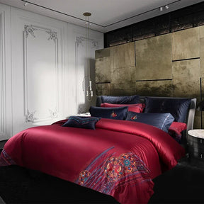 Milano Luxury Egyptian Cotton Embroidery Bedding Set.