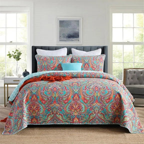 Majestic Multicolor Paisley Bedspread