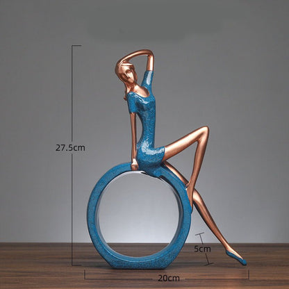 Yoga Girl Resin Ornaments