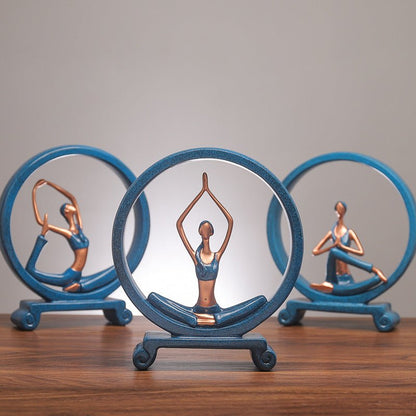Yoga Girl Resin Ornaments